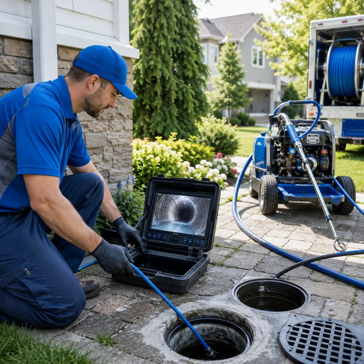 Outdoor drain cleaning professionals serving Warwick, MA
