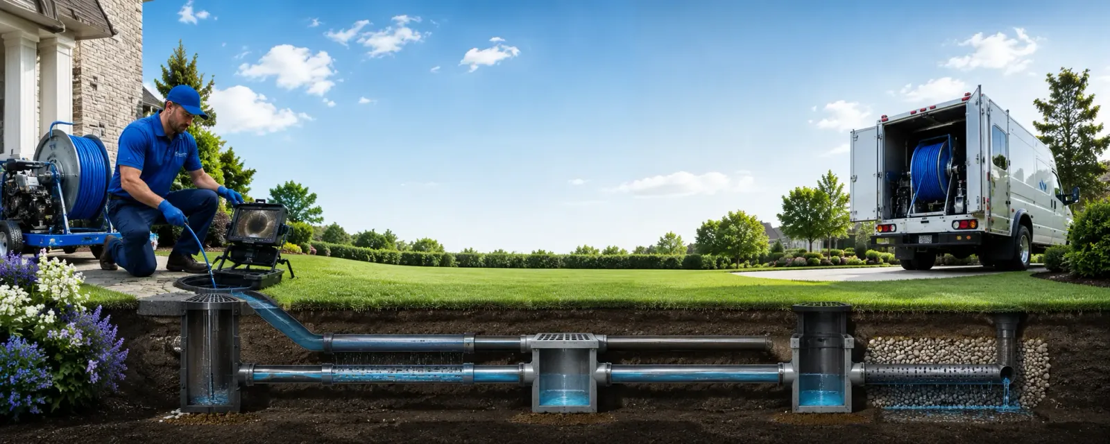 Outdoor drain cleaning information for Warwick, MA